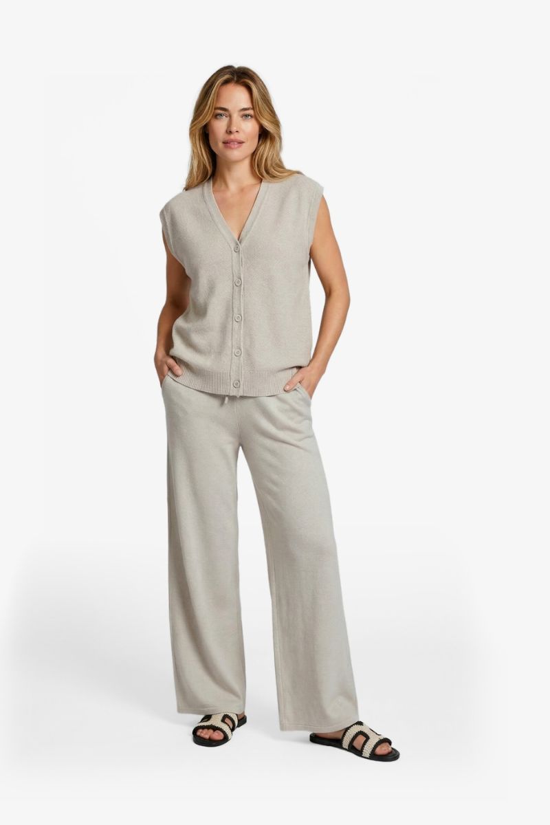 C&S Kerstin Gilet Sand – Tijdloos | Feliz